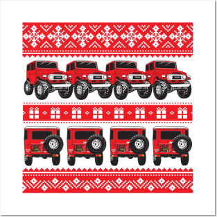 FJ40 Christmas Sweater Red Posters and Art